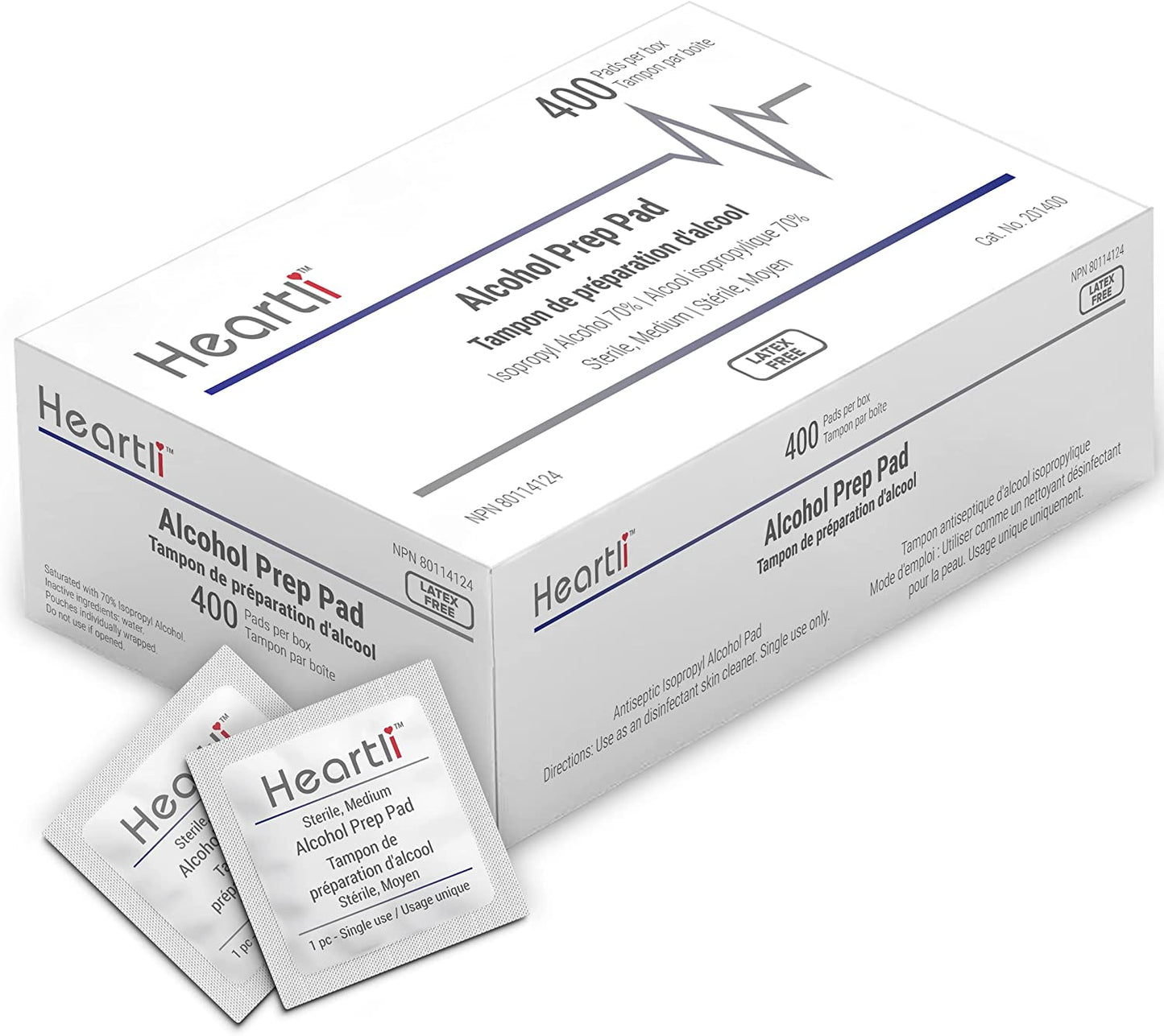 Alcohol Prep Pads (400 Pads per box)